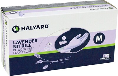 Halyard Powder Free Lavender Nitrile Gloves, Small, 250/Box (KCLN026817)