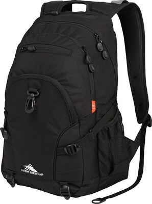 High Sierra Loop Backpack, Black/Charcoal/Ash
