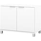 Bestar Pro-Linea 28"H Storage Cabinet with 2 Shelves, White (120879-17)