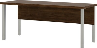 Bestar® Pro-Linea Table with metal legs in Oak Barrel