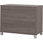 Bestar® Pro-Linea 28" Laminate 2-Door Storage Unit, Bark Grey (120879-47)