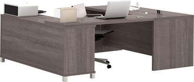 Bestar Pro-Linea U-Desk, Bark Grey (120861-47)