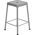 Safco Steel Counter Stool without Back, Silver (6605SL)