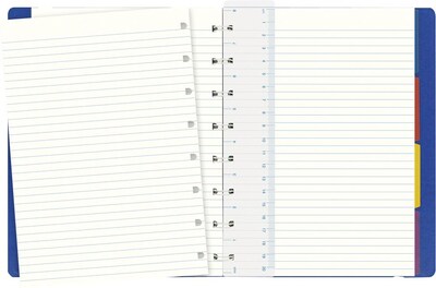 Filofax A5 4-Subject Professional Notebook, 8 1/4" x 5 13/16", College Ruled, 56 Sheets, Blue (B115009U)