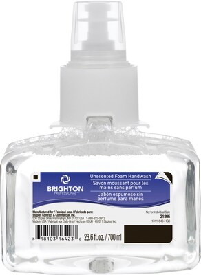 Brighton Professional Foaming Hand Soap Refill for LTX 7 Dispenser, 23.6 oz., 3/Carton (21895)