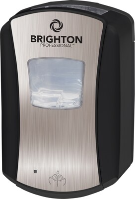Brighton Professional™ LTX-7 Touch-Free Foam Soap Dispenser, Black/Chrome, 700 mL