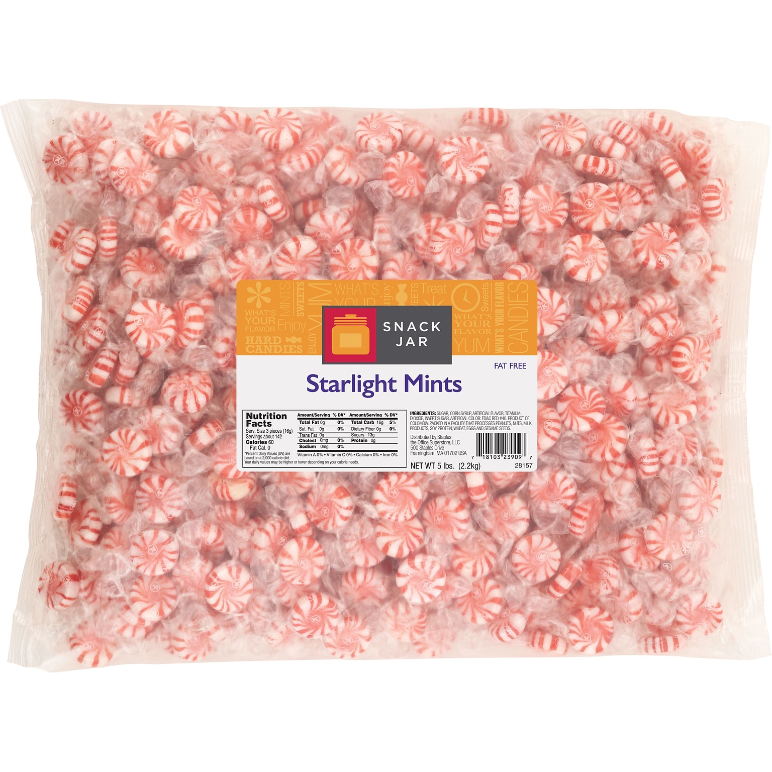 Snack Jar™ Starlight Mints, 5 lb Bag