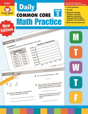 Evan-Moor® Daily Math Practice, Grade 5