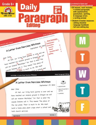 Evan-Moor® Daily Paragraph Editing, Grade 6