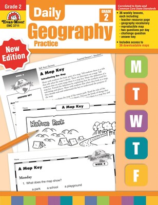 Daily Geography Practice Resource Book, Grade 2