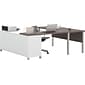 Bestar Pro-Linea U-Desk, White/Bark Grey (120881-47)