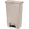 Rubbermaid® Slim Jim Resin Front Step-On Trash Can, 13 Gallons, Beige (1883458)