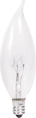 Philips® 40W Incandescent Light Bulb, BA9, Candelabra Base, 24/Pack (167205)