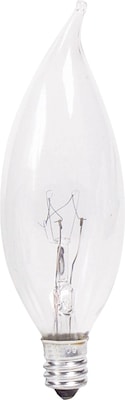 Philips® 60W Incandescent Light Bulb, BA9, Candelabra Base, 6/Pack (167213)