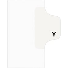 Avery Style Pre-Printed Divider, Y-Tab, White, 25/Pack (01425)