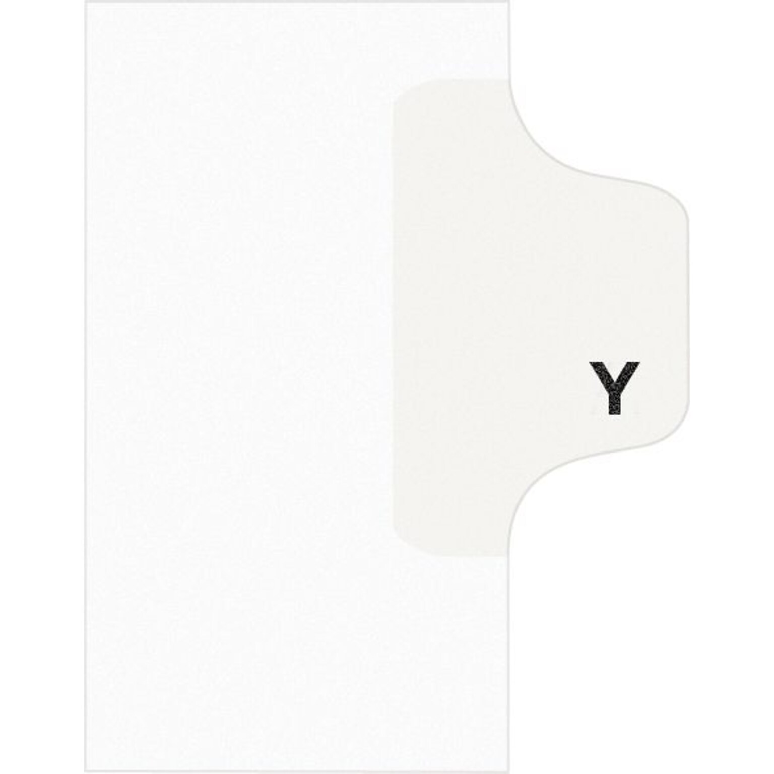 Avery Style Pre-Printed Divider, Y-Tab, White, 25/Pack (01425)