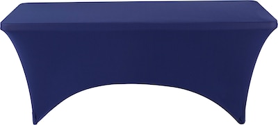 Iceberg 72L x 30W Stretch-Fabric Table Cover, Blue (16526)