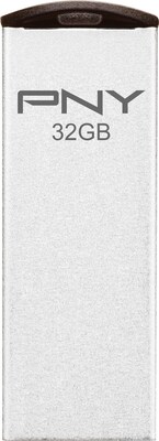 PNY Attache P-FDI32G/APPMT2 32GB USB 2.0 Micro Flash Drive, Matte Silver