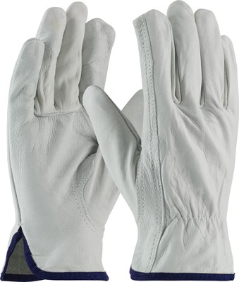 PIP Driver's Gloves, Economy Grade, Top Grain Cowhide, X-Large, Tan