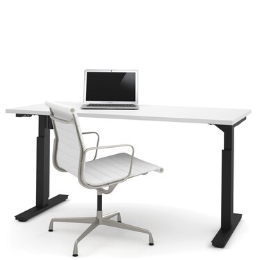 Bestar Universel 60W Electric Height Adjustable Desk, White (65867-17)