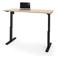 Bestar Universel 60W Electric Height Adjustable Desk, Northern Maple (65867-38)