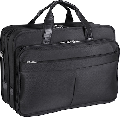 McKlein R Series Laptop Briefcase, Black Nylon (73985)