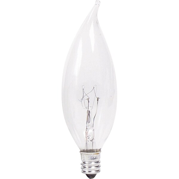 Philips Incandescent Clear Light Bulb, BA9, 40 Watts, 6/Carton (168070CT)