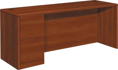 HON® 10700 Series in Cognac, Left Pedestal Credenza