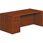 HON® 10700 Series in Cognac, 72" Desk w/ Left  Full Pedestal