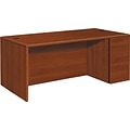 HON® 10700 Series in Cognac, 72 Desk w/ Right Full Pedestal