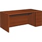 HON® 10700 Series in Cognac, 72" Desk w/ Right Full Pedestal