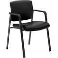 HON Validate Stacking Guest Chair, Black SofThread Leather (BSXVL605SB11)