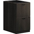 HON BL Series Pedestal File, 2 File Drawers, 15-5/8W, Espresso (BSXBL2163ESES)