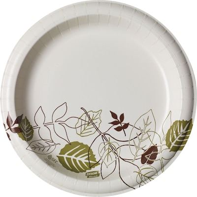 Dixie Everyday Paper Dinner Plates, 10, 150 Count Soak Proof