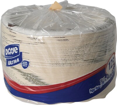 Dixie Ultra Pathways Heavy-Weight Paper Plates, 10”, 125/Pack (SXP10PATH)