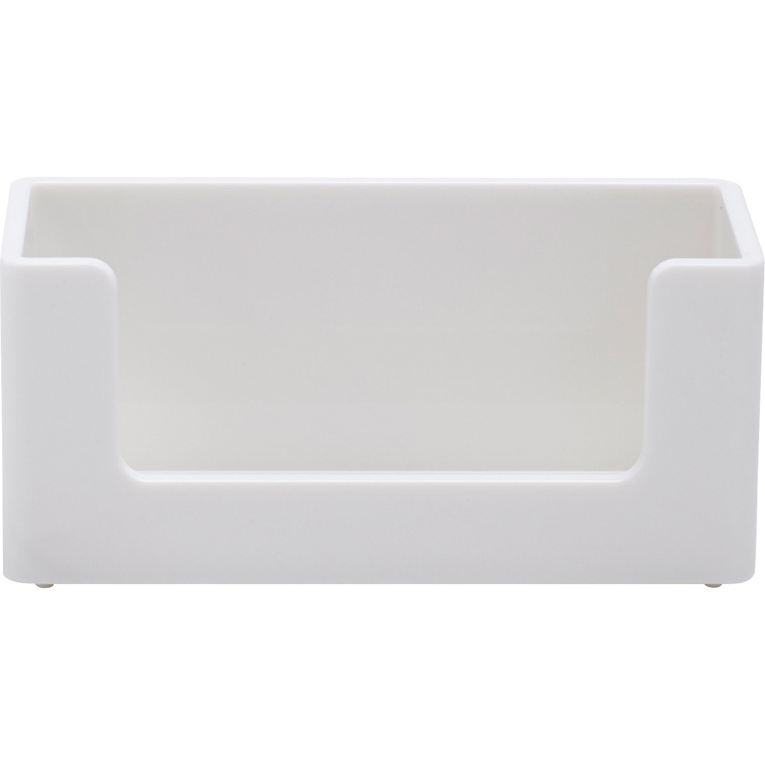 Poppin White Business Card Holder