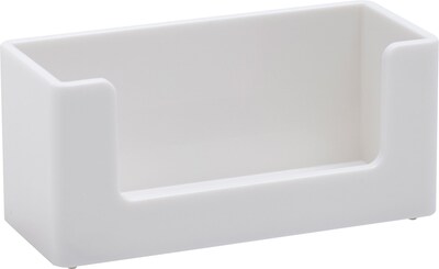Poppin White Business Card Holder