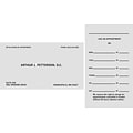 Medical Arts Press® Grey 1-Color Laid Combination Cards; Layout B