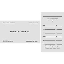 Custom CommuniCard™, 4 x 6 Folded Cards, 110# Gray Index, Black Ink, 2-Sided, 100/Pk