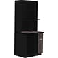 Safco 36"H Modular Break Room Appliance Base Cabinet, Asian Night/Black (1705AN)
