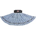 Rubbermaid Commercial Products Maximizer Large Microfiber Wet Mop, Universal Headband, Blue (1924812)