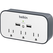 Belkin Surge Protector, 300 Joules, 3 Outlet (BSV300TTCW)