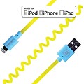 FLEX Coiled Sync and Charge Cables - Neon Yellow