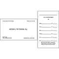 Medical Arts Press® White 1-Color Laid Combination Cards; Layout B