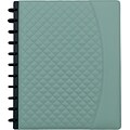 Arc System Customizable Quilted PU Leather Notebook System, Mint, 9-1/2 x 11-1/2, 60 Sheets