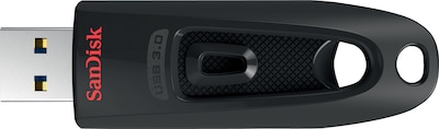 SanDisk Ultra 256GB USB 3.0 Type-A Flash Drive, Black (SDCZ48-256G-A46)