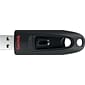 SanDisk Ultra 256GB USB 3.0 Type-A Flash Drive, Black (SDCZ48-256G-A46)