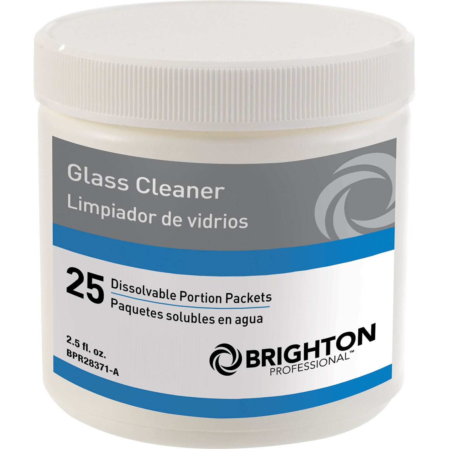 Brighton Professional™ Glass Cleaner Dissolvable Portion Packets, 25/Pack