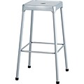 Safco Bar Steel Back Nylon Backless Stool, Silver (6606SL)