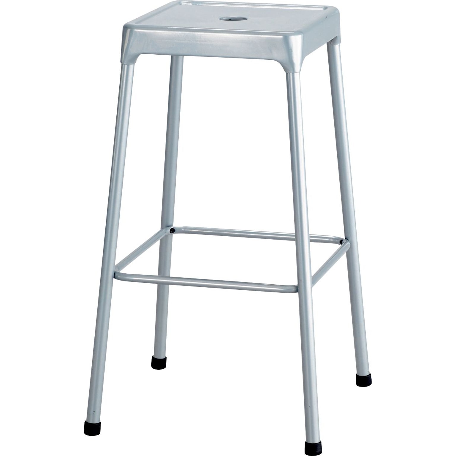 Safco Bar Steel Back Nylon Backless Stool, Silver (6606SL)